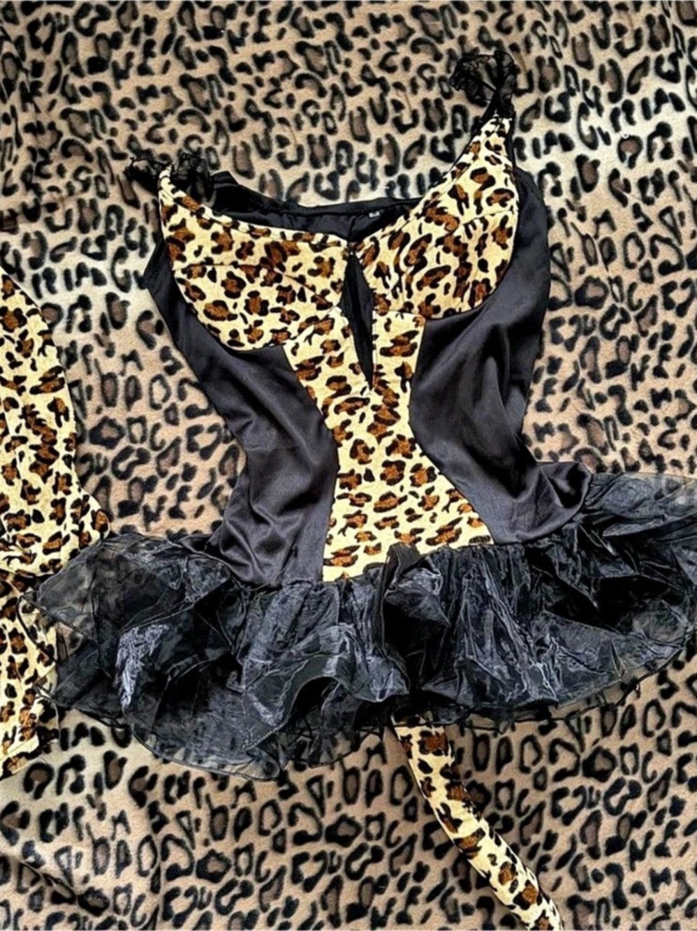 Leopard Print Mini Dress Halloween costume